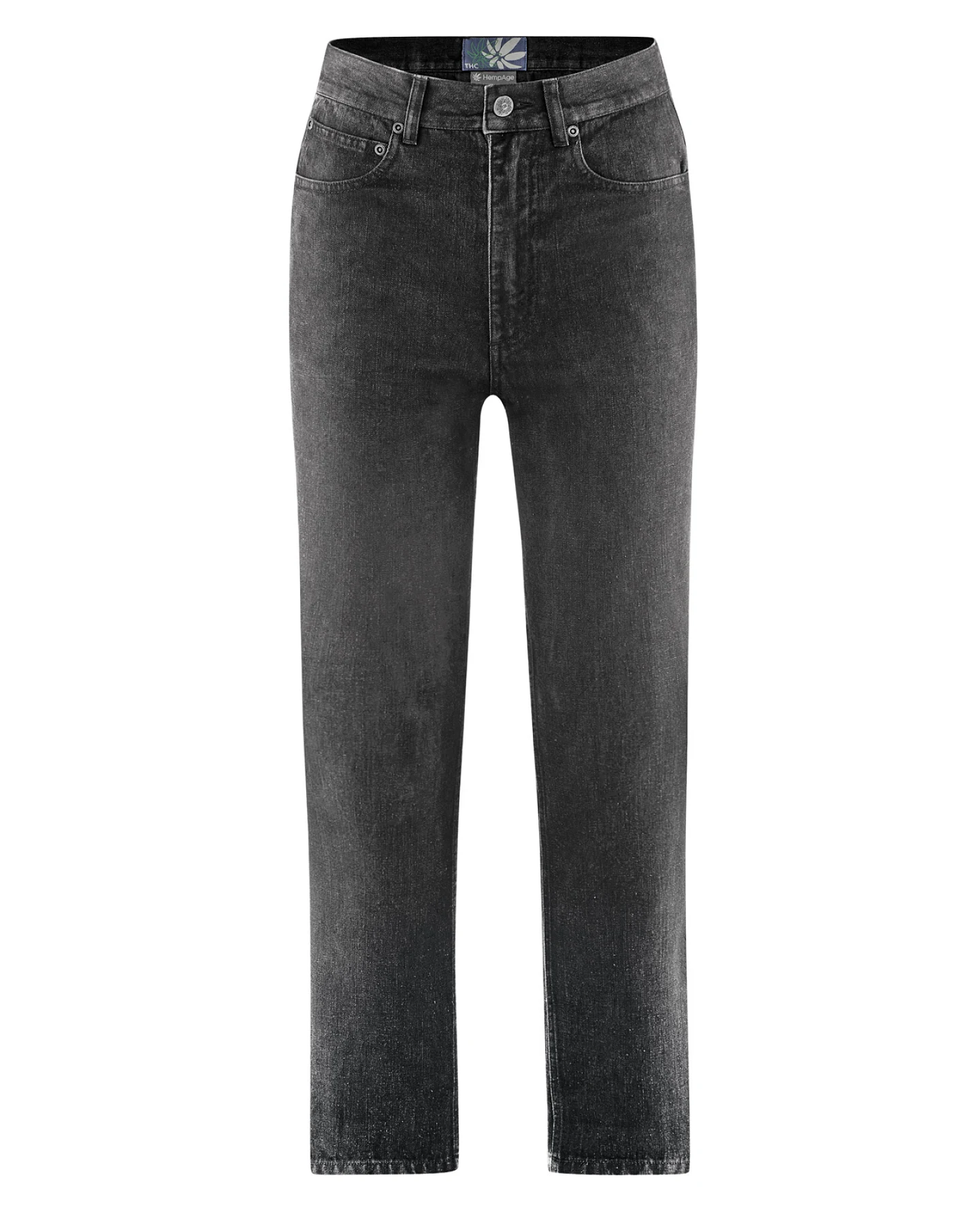 Hempage Damen vegan Jeans Aus Schwarzem Denim – Ansicht 2