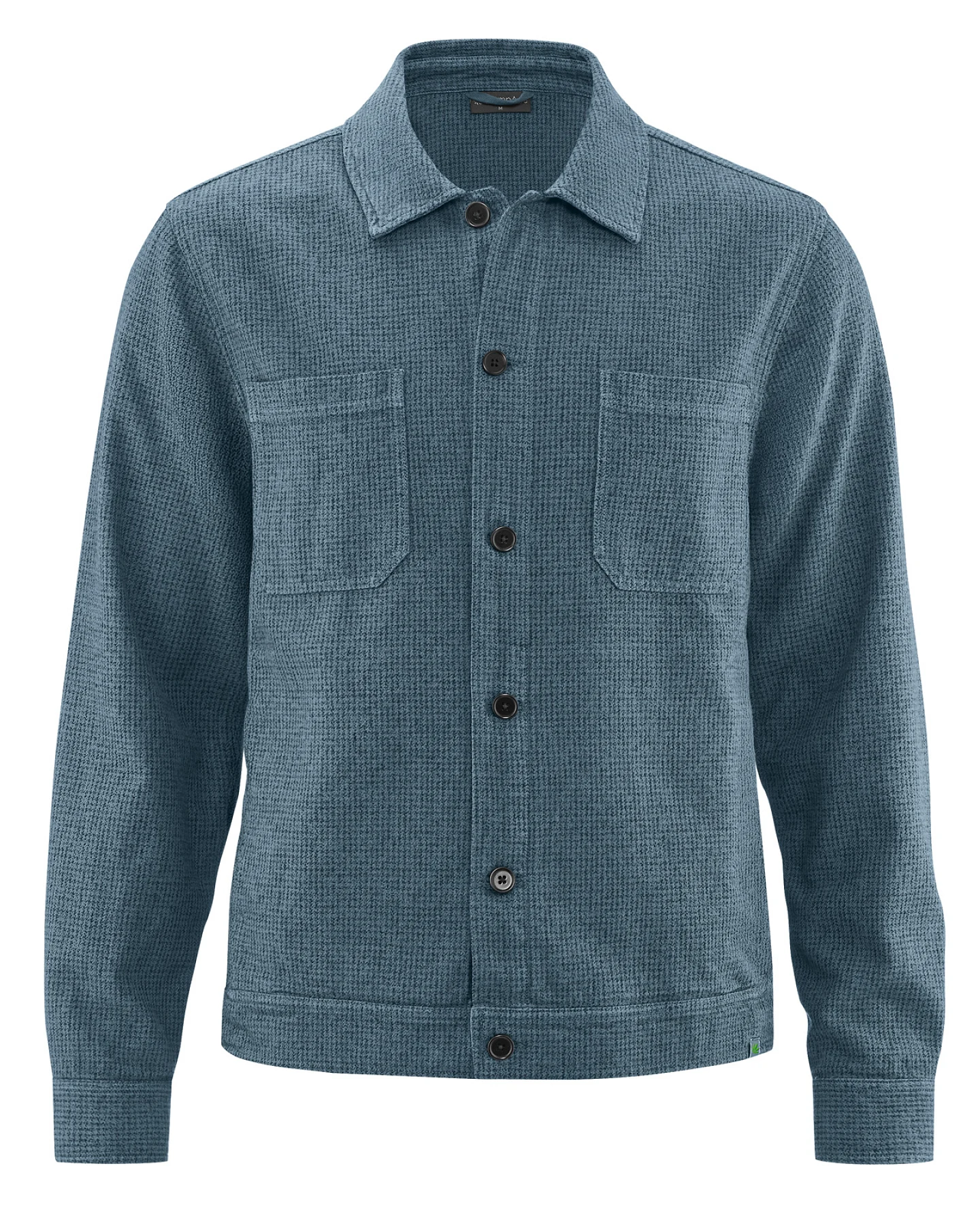 Hempage Herren vegan Jacke Mit Hahnentrittmuster In Taubengrau – Ansicht 2
