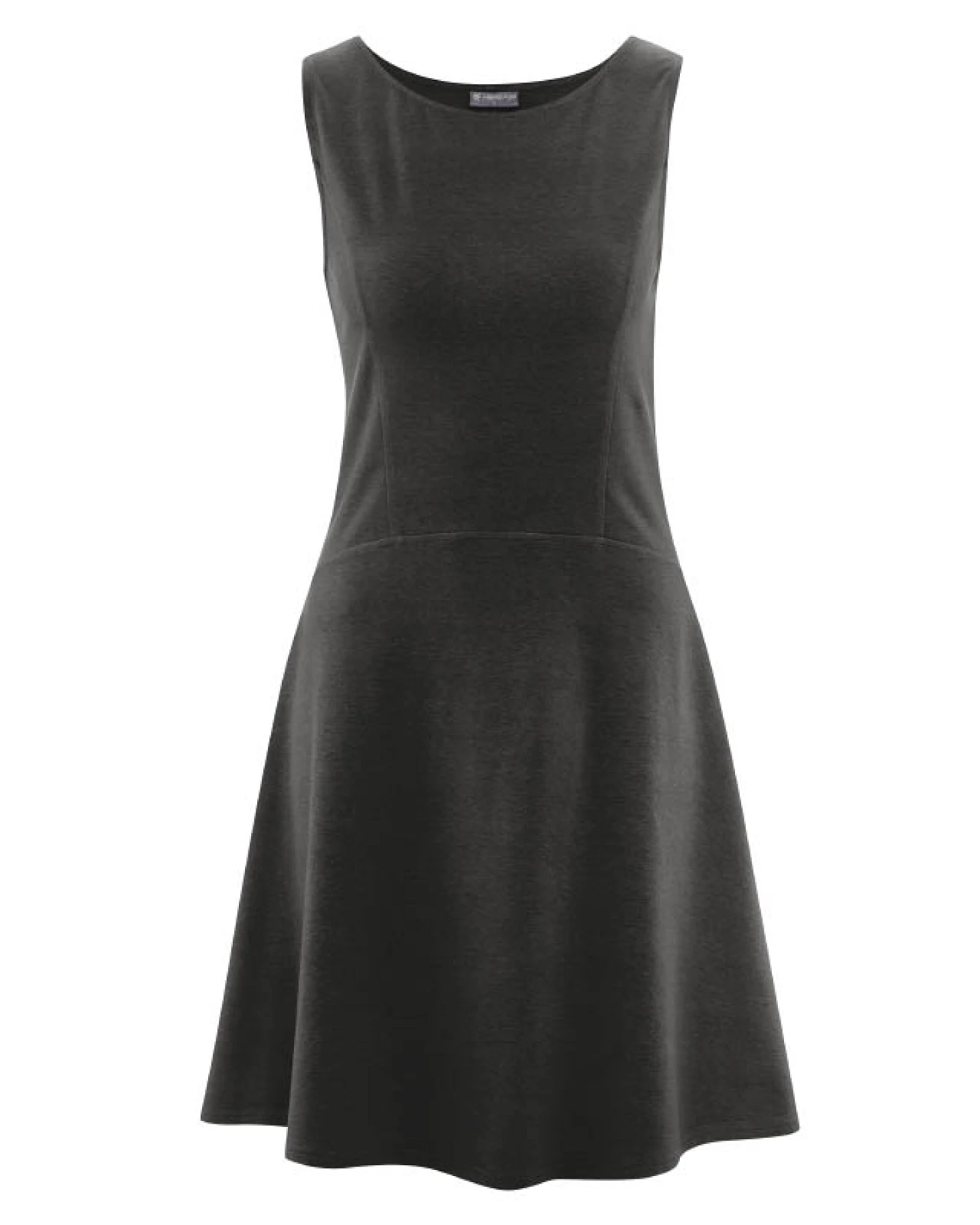 Hempage Damen vegan Sommerkleid Aus Jersey Schwarz – Ansicht 2