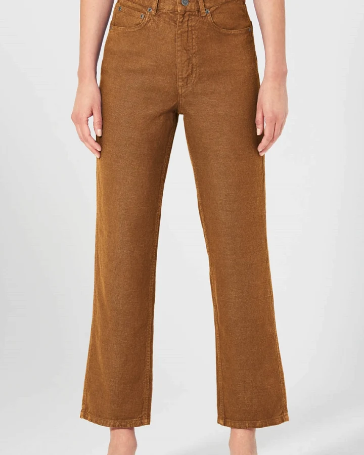 Hempage Damen vegan Jeans Mit Hoher Leibhöhe In Der Farbe Almond