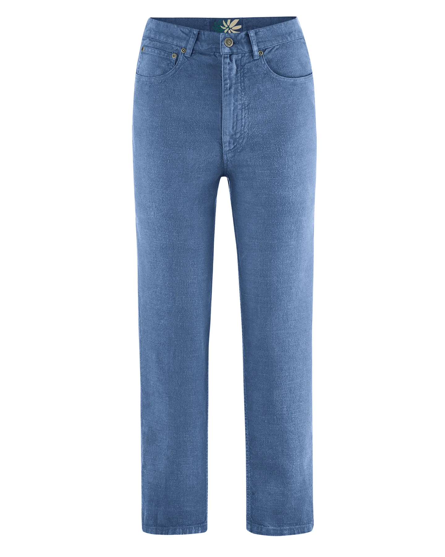 Hempage Damen vegan Jeans Mit Hoher Leibhöhe Blueberry – Ansicht 2