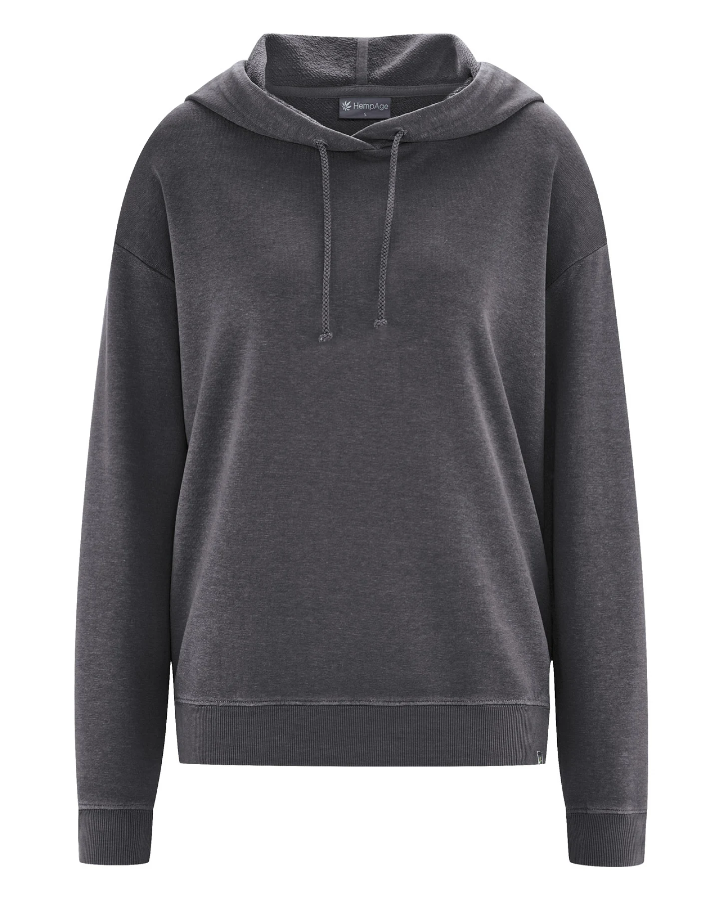 Hempage Damen vegan Bequemer Hoodie In Anthrazit – Ansicht 2