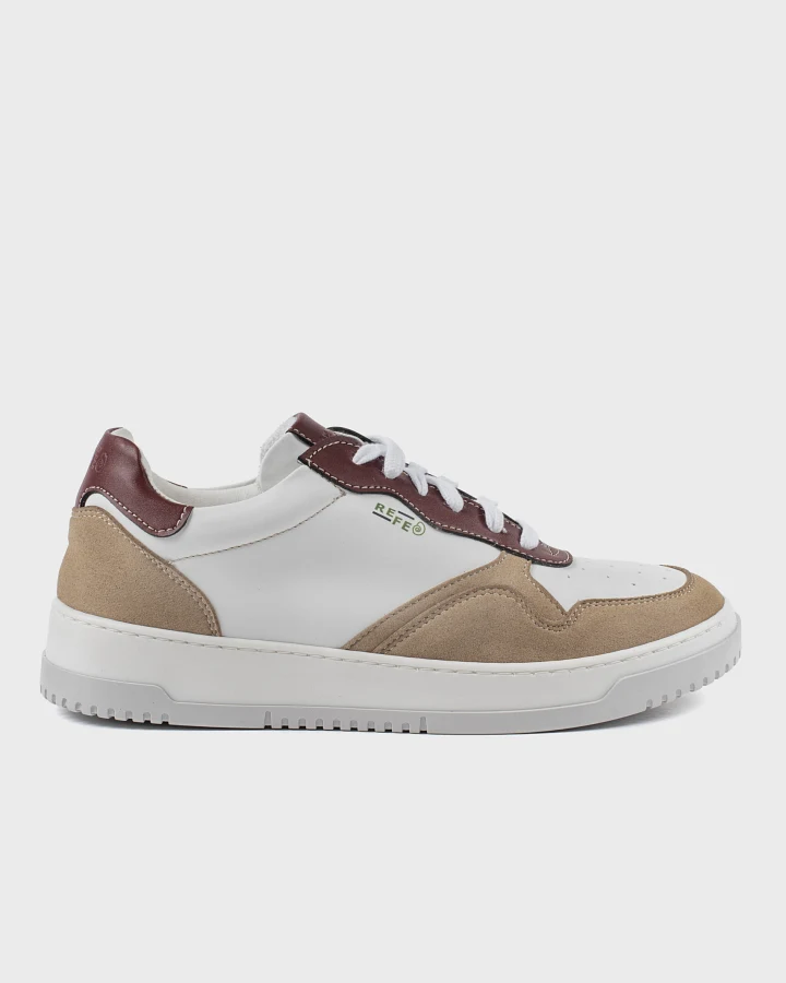 Risorse Future Herren vegan Sneakers Wave Bordeaux Haselnuss