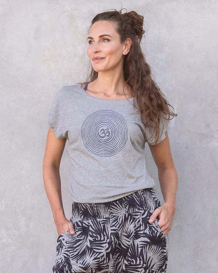 Jaya Organics T-Shirt Om - Grey Melange M