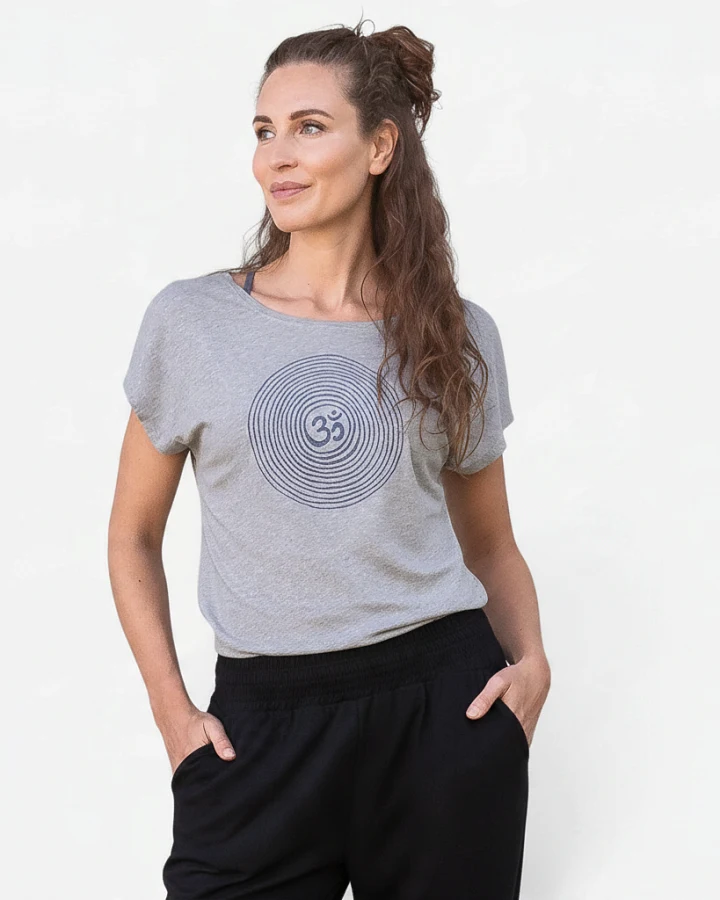 Jaya Organics T-Shirt Om - Grey Melange M