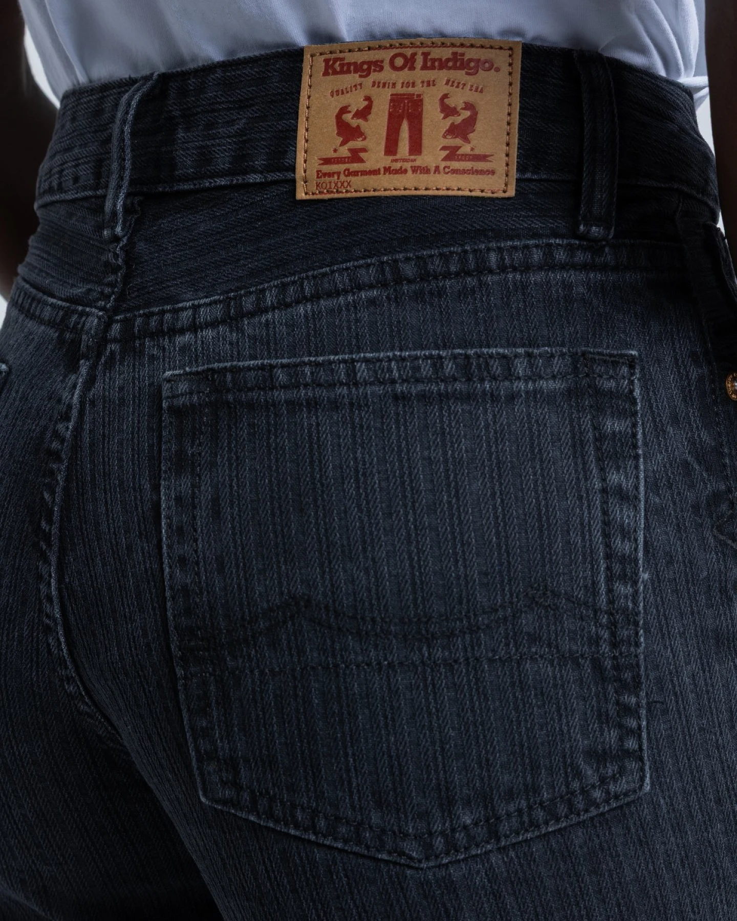 Jeans Jane Stripe Black Worn – Ansicht 6