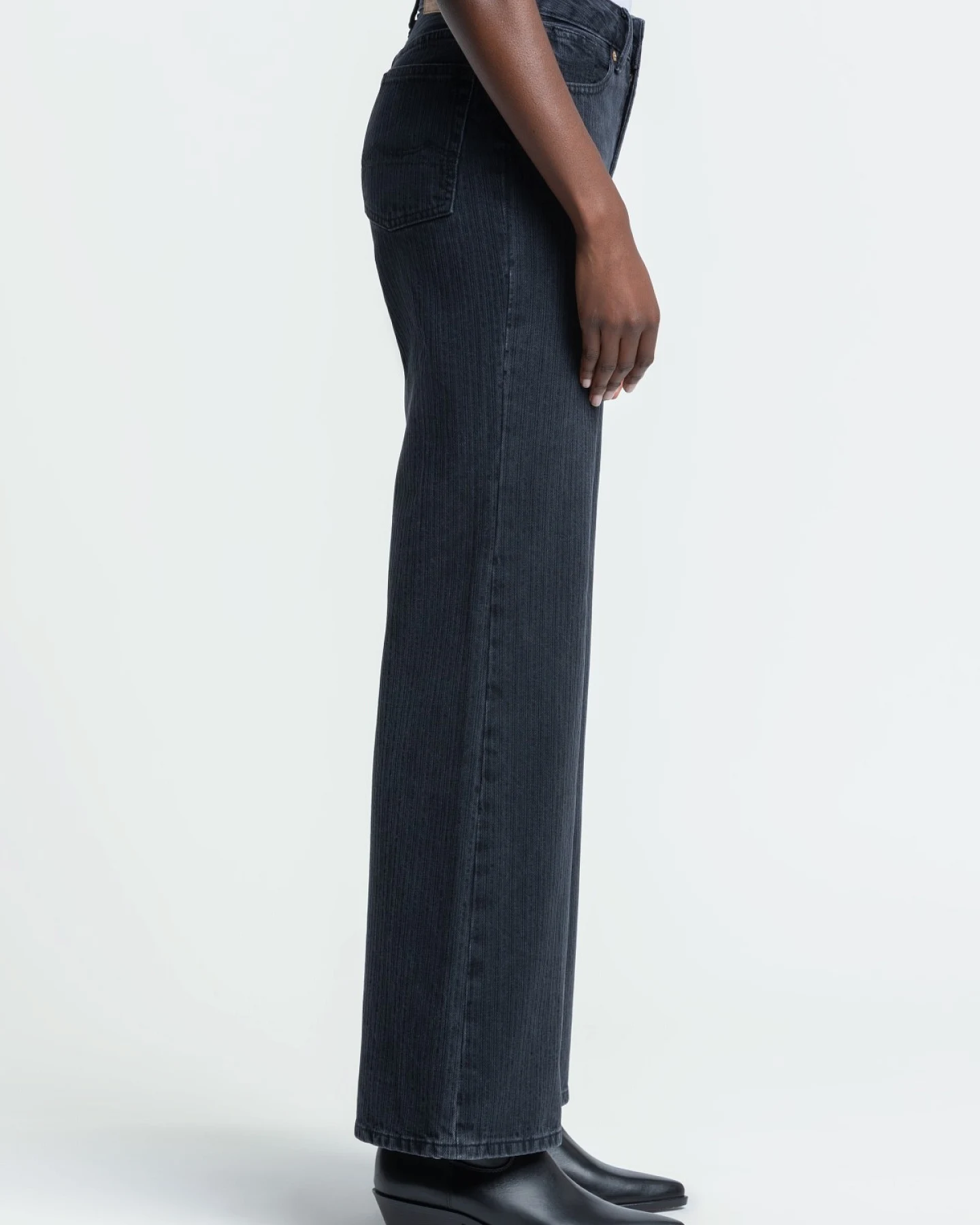 Jeans Jane Stripe Black Worn – Ansicht 2