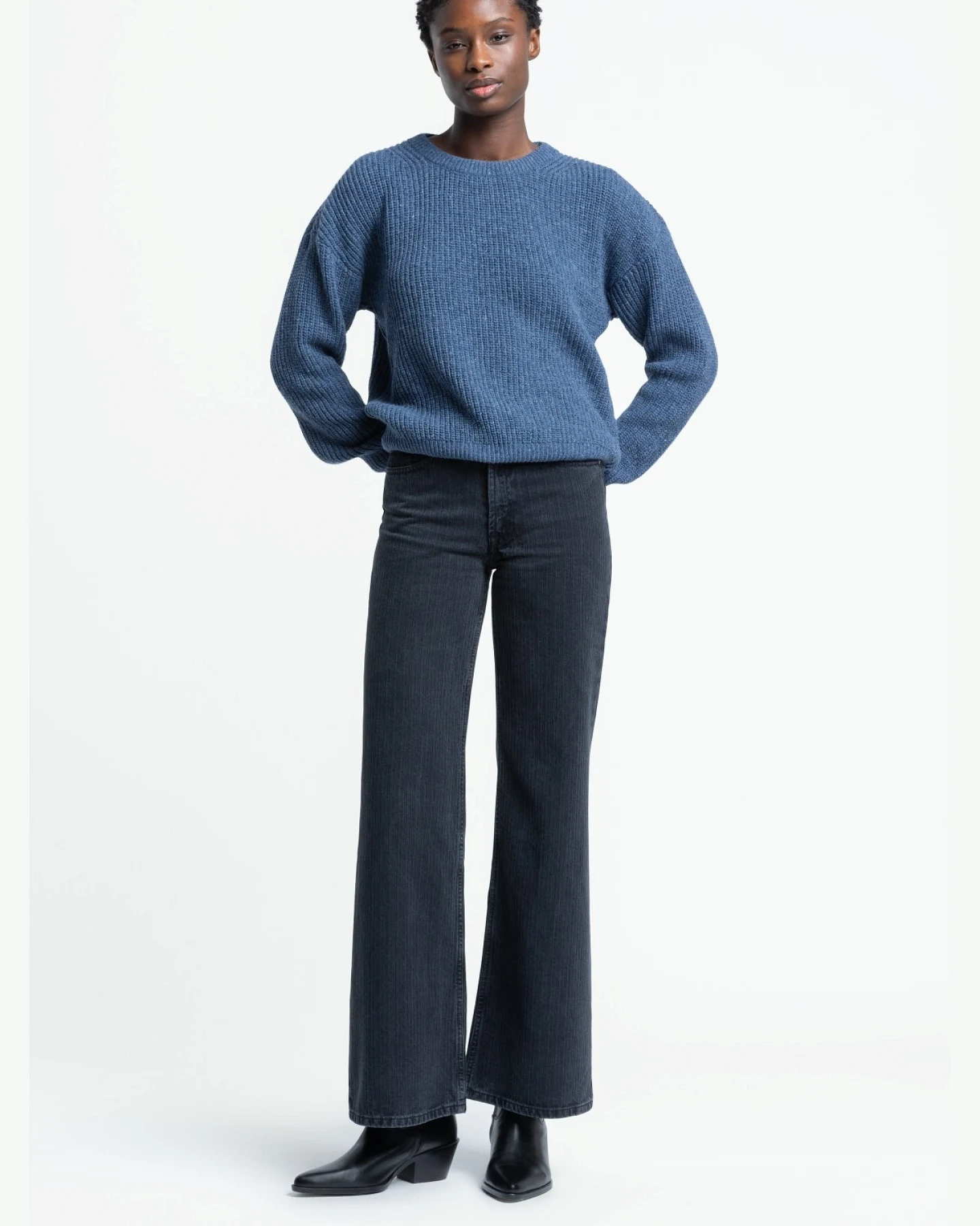 Jeans Jane Stripe Black Worn – Ansicht 4