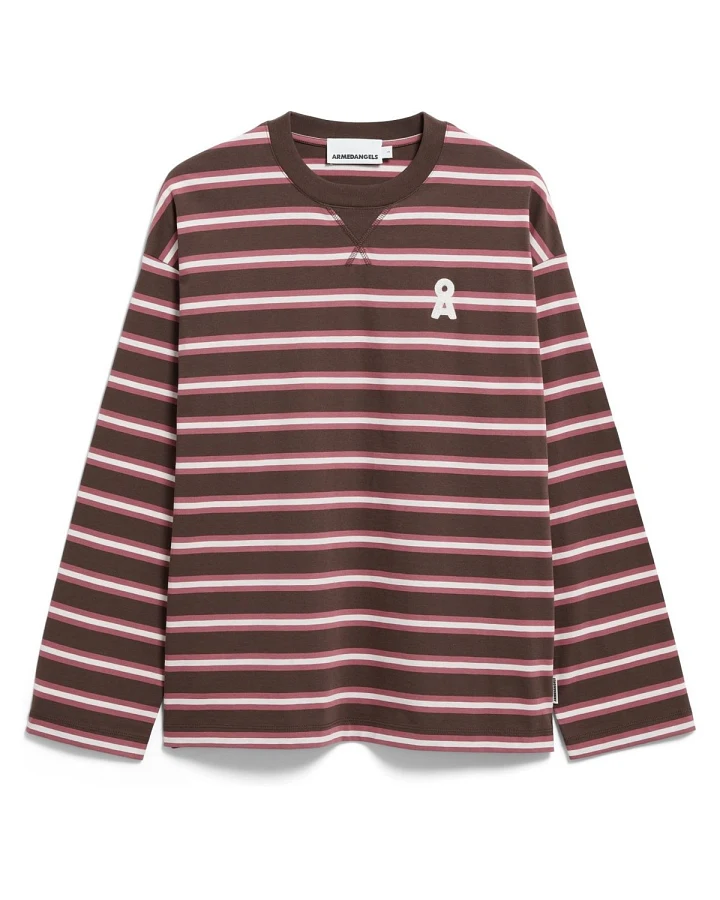 Longsleeve Iconic Å Fietaa Fancy Stripe Braun