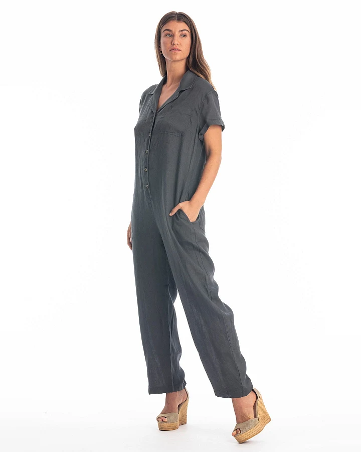 RAVENS VIEW IBIZA Damen vegan Jumpsuit Portofino Anthrazitgrau