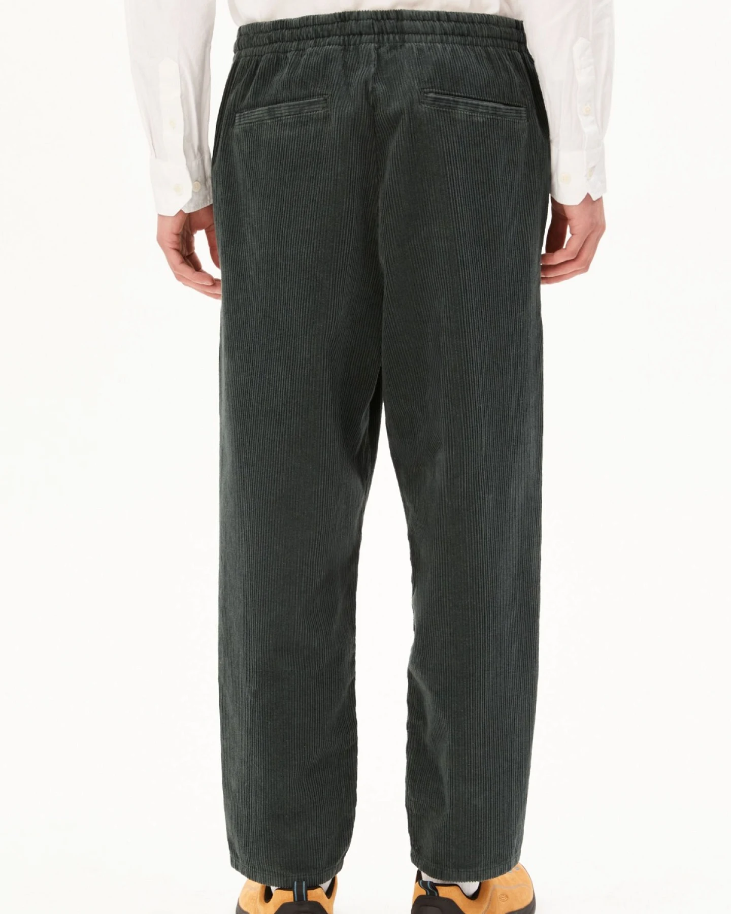 Hose Corduroy Tapered Grüngrau – Ansicht 2