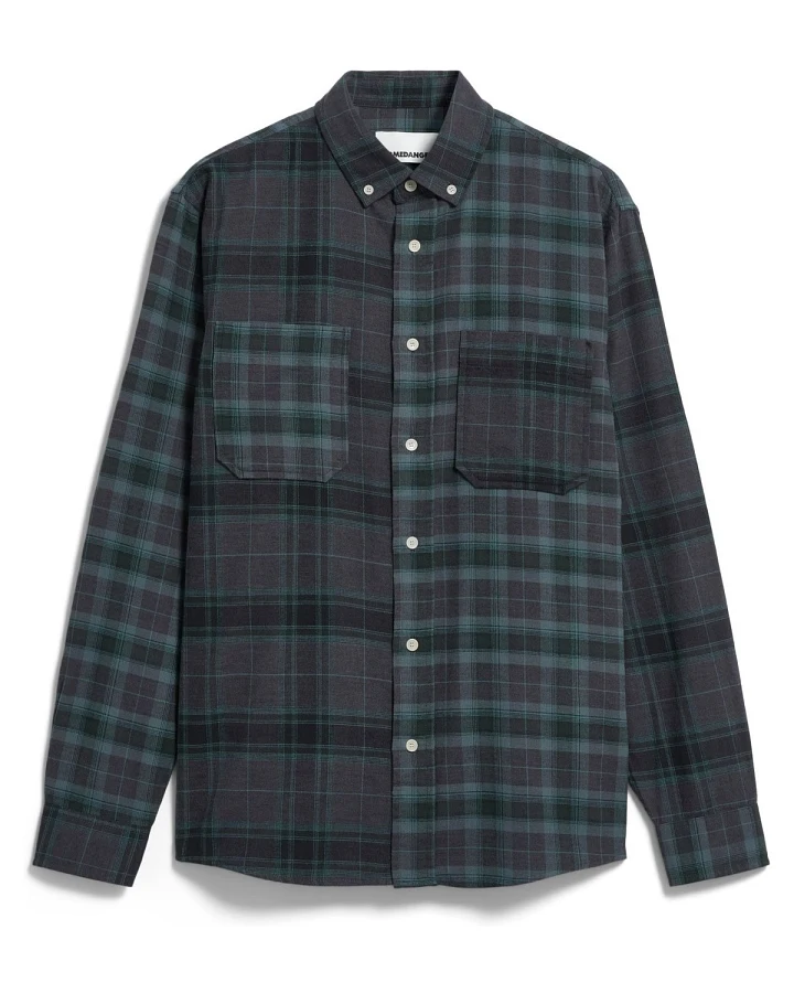 Hemd Patchwork Schwarz