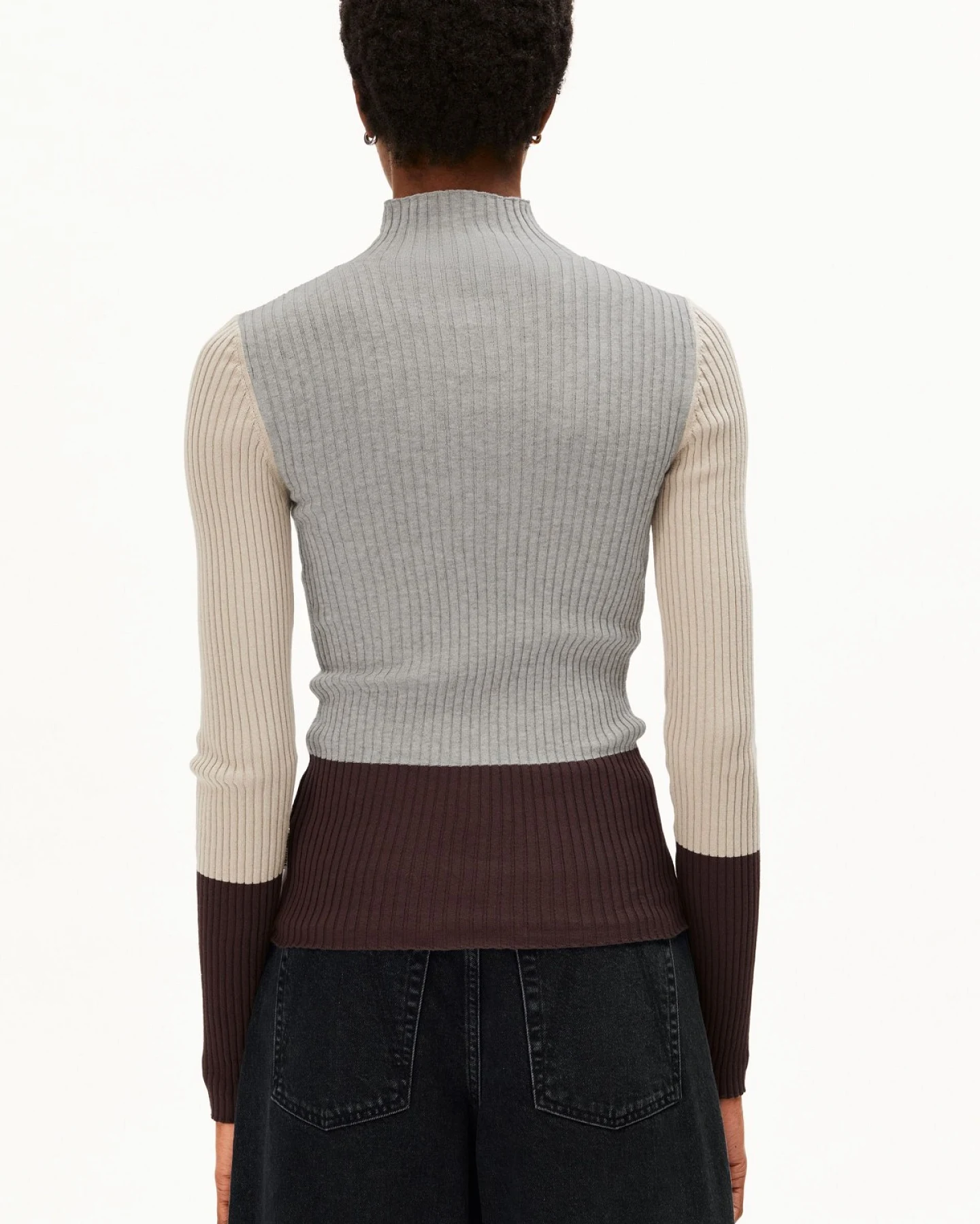 Longsleeve Alaania Patch Silber – Ansicht 2