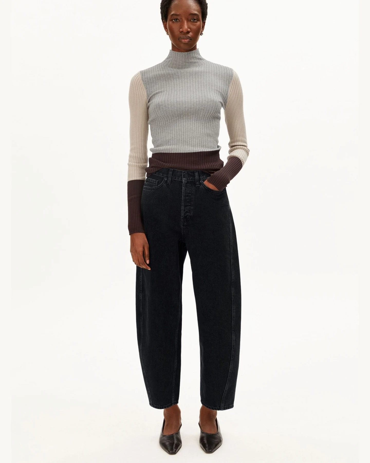 Longsleeve Alaania Patch Silber – Ansicht 3