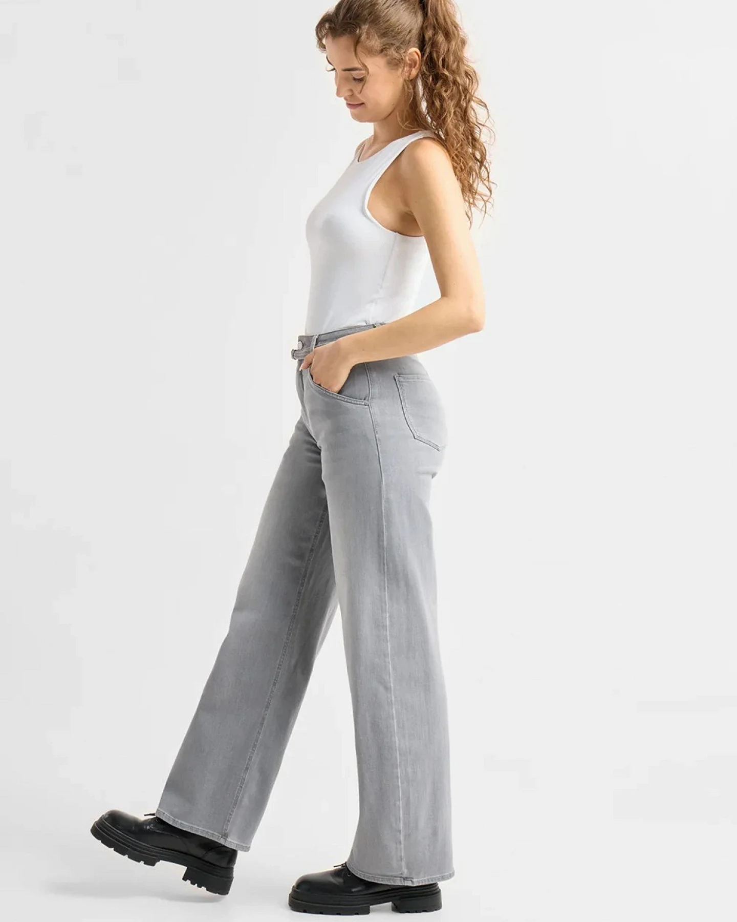 Jeans Blink Wide Barrel Cool Grey – Ansicht 3