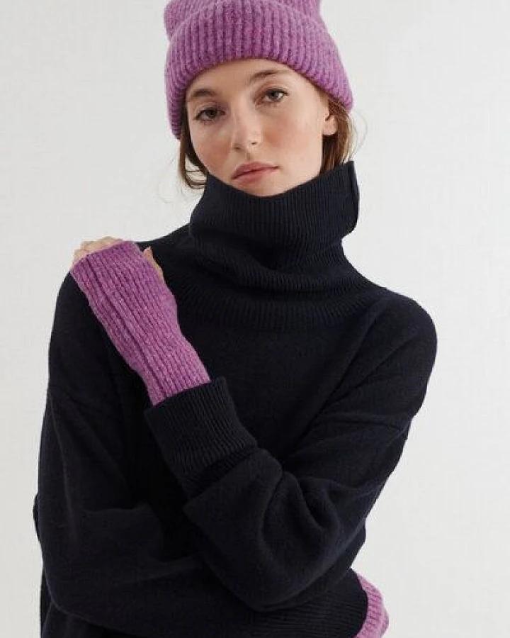Basic Apparel Strick-Beanie Mütze SALLY mit Bio-Wolle