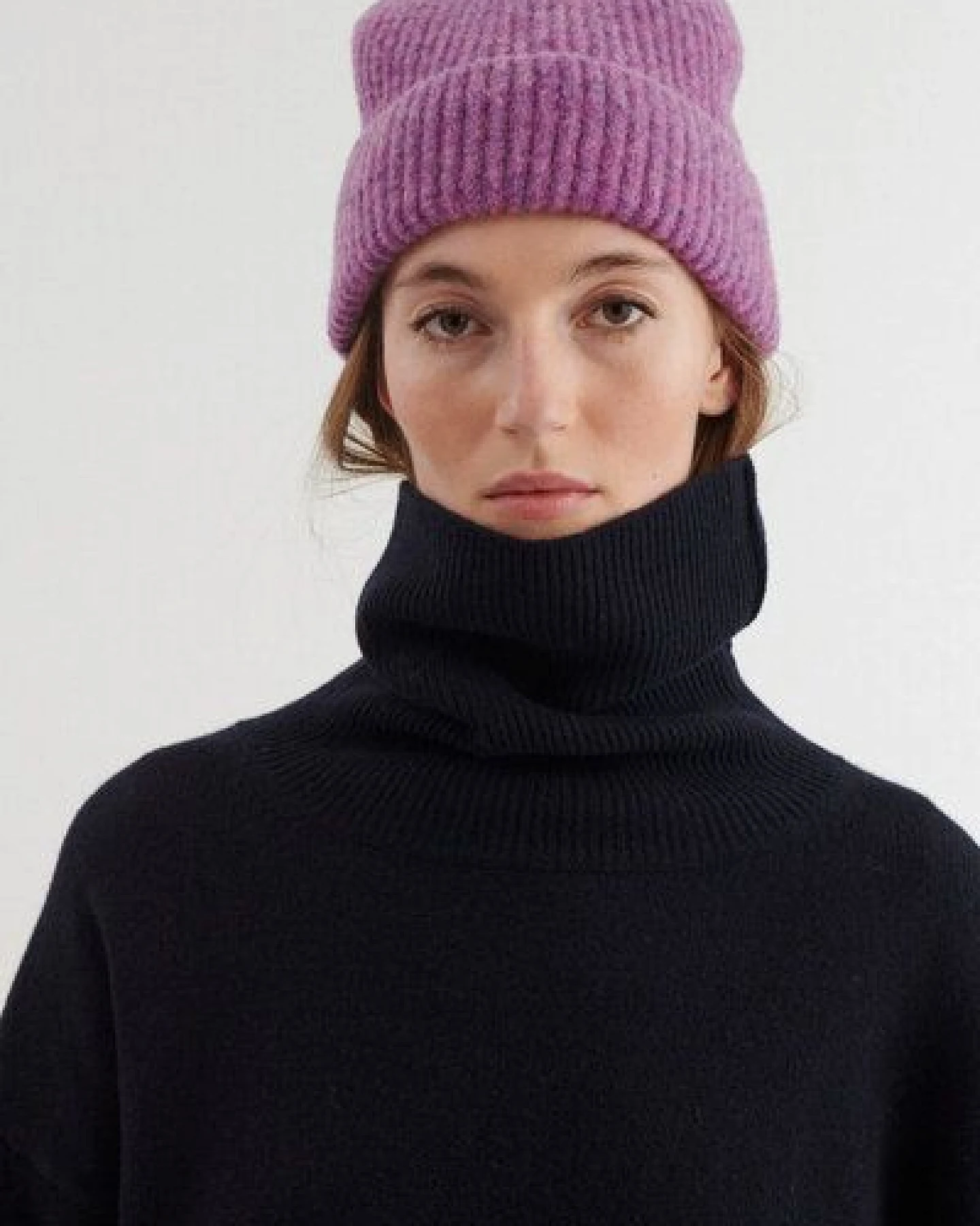 Basic Apparel Strick-Beanie Mütze SALLY mit Bio-Wolle – Ansicht 3
