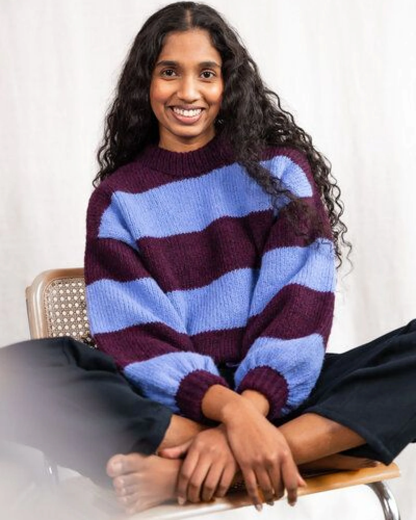 Jyoti - Fair Works Baby-Alpaka Strickpullover Lupuna – Ansicht 3