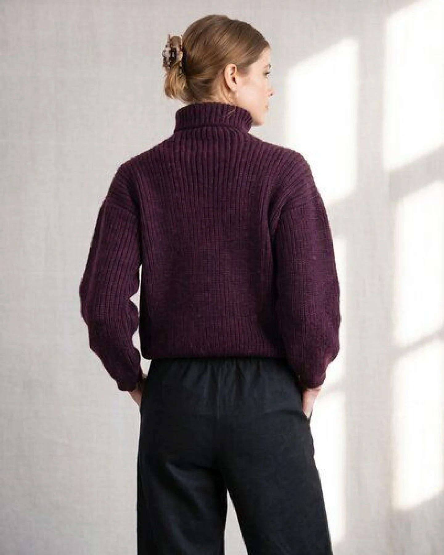 Jyoti - Fair Works Baby-Alpaka Turtleneck Strickpullover Sabeti – Ansicht 4