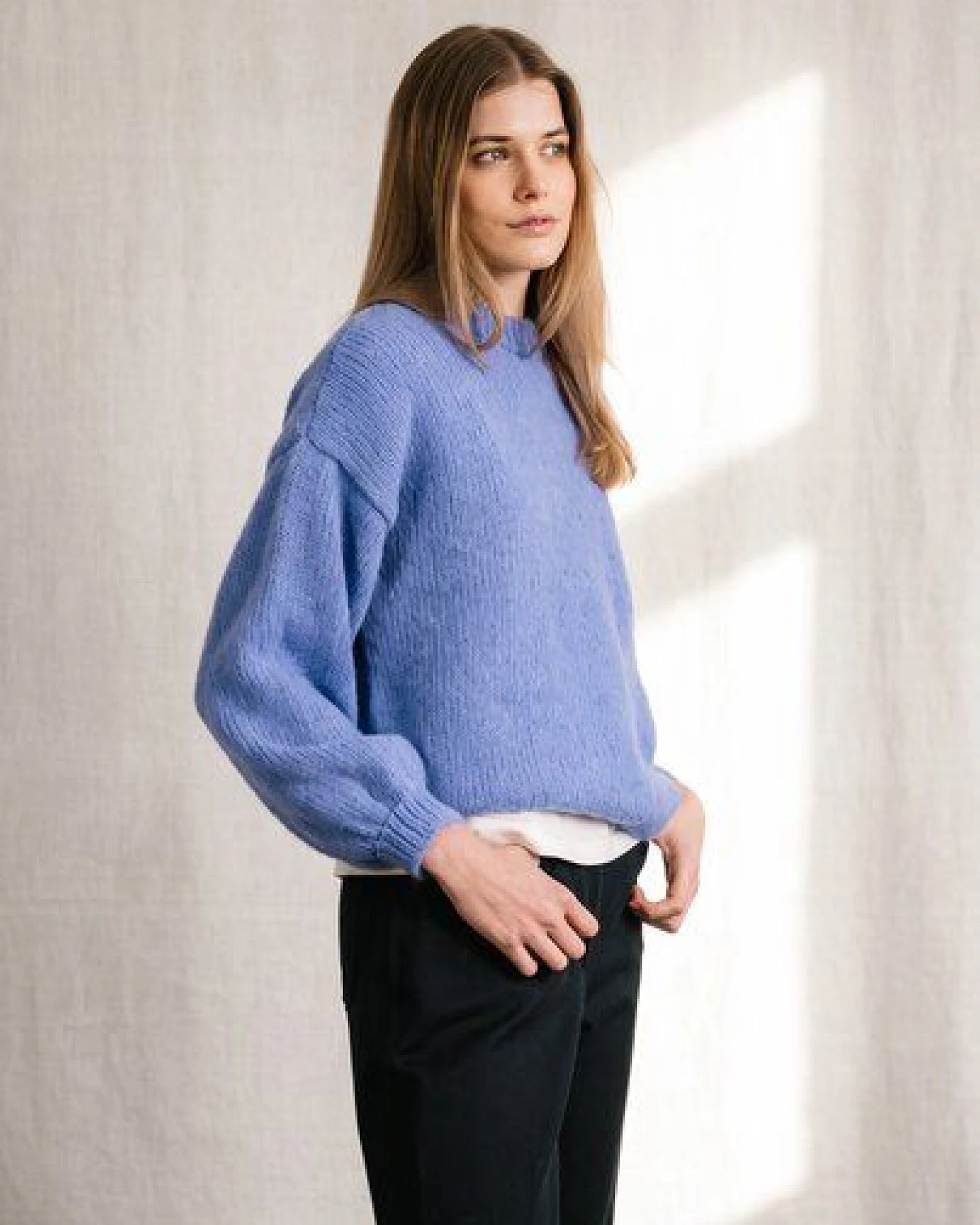 Jyoti - Fair Works Baby-Alpaka Strickpullover Lupuna – Ansicht 2