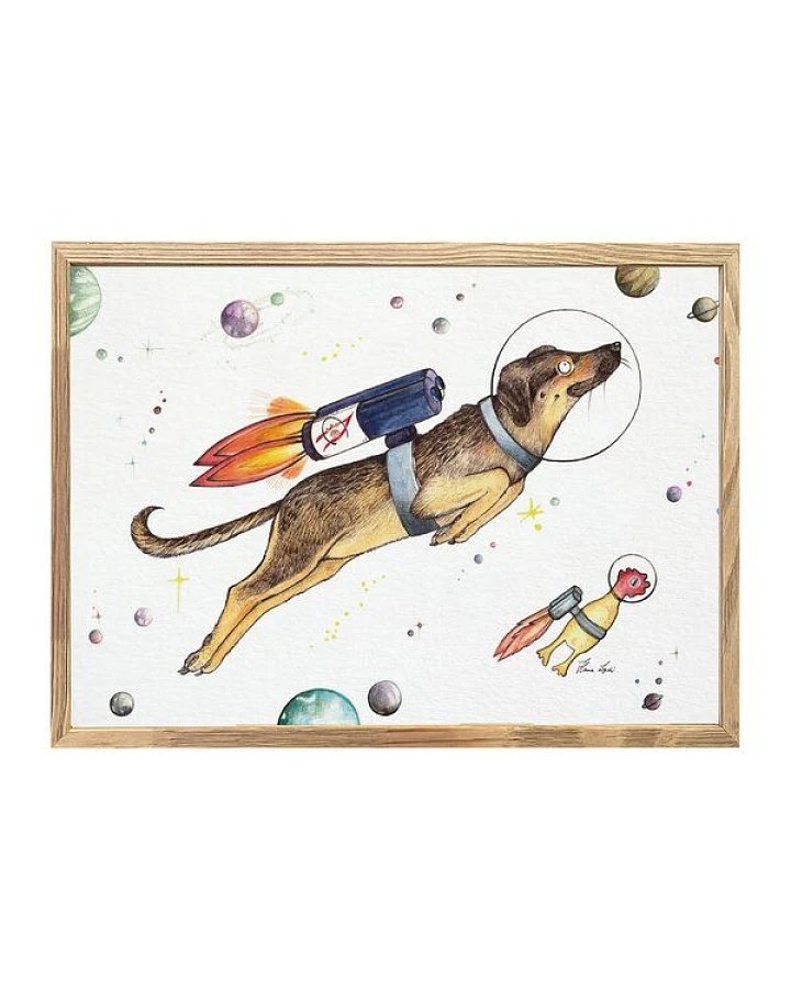 Kunstdruck »Lotti in Space« von LIGARTI
