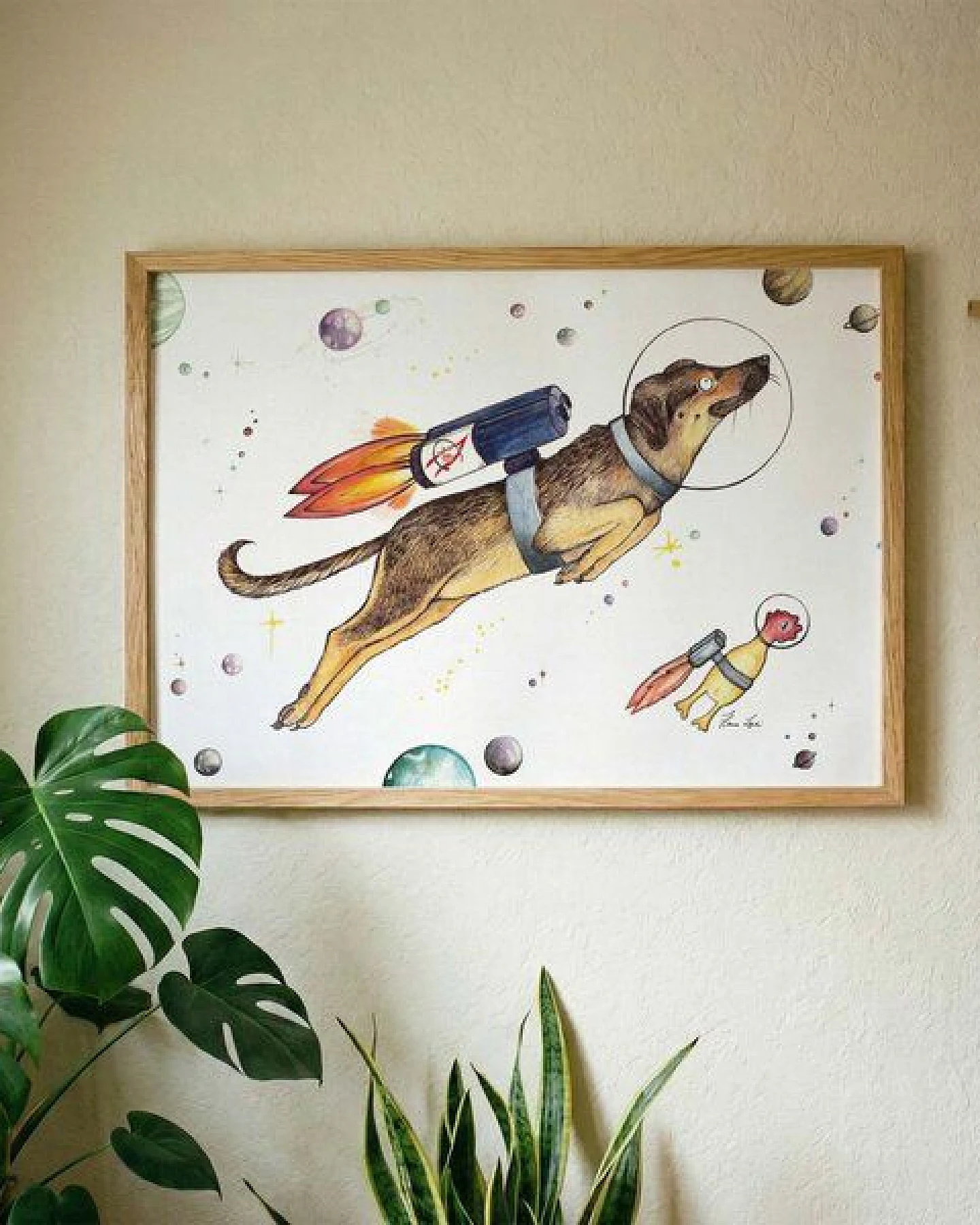 Kunstdruck »Lotti in Space« von LIGARTI – Ansicht 2