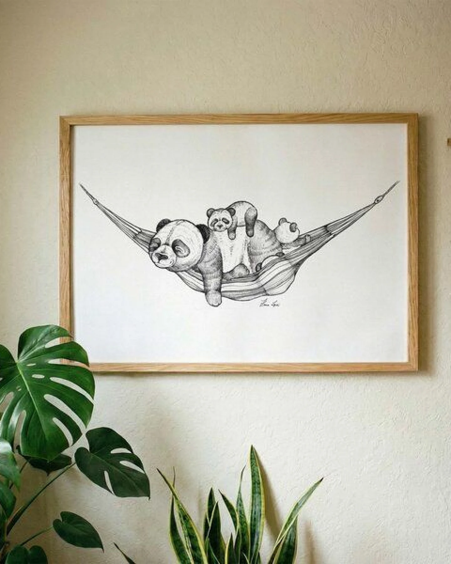 Kunstdruck »Panda Pause« von LIGARTI – Ansicht 2