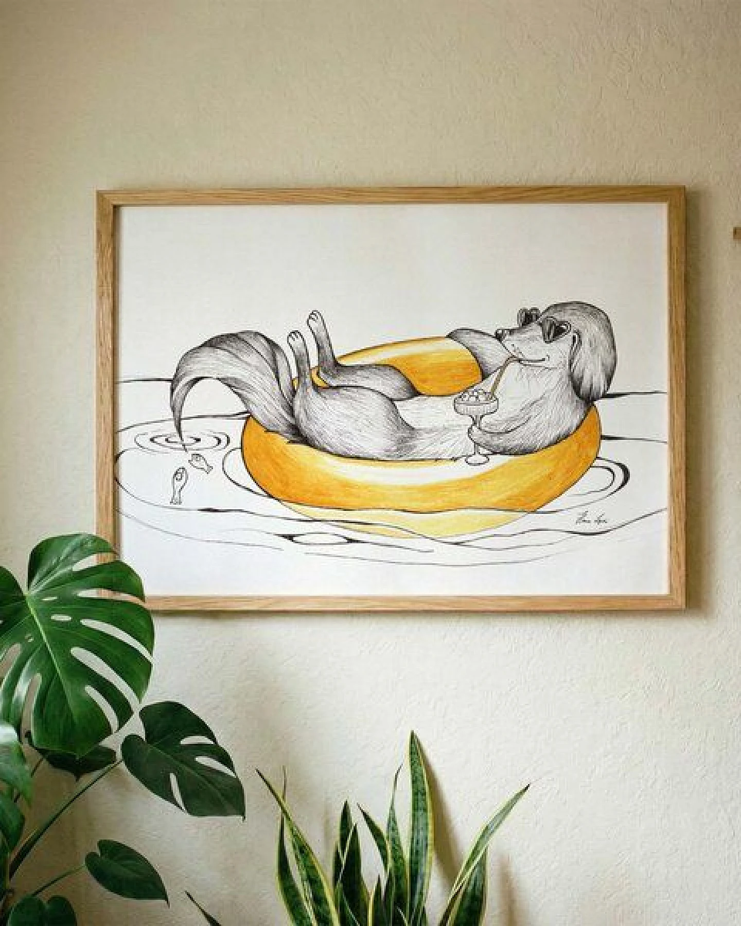Kunstdruck »Urlaubshund« von LIGARTI – Ansicht 2