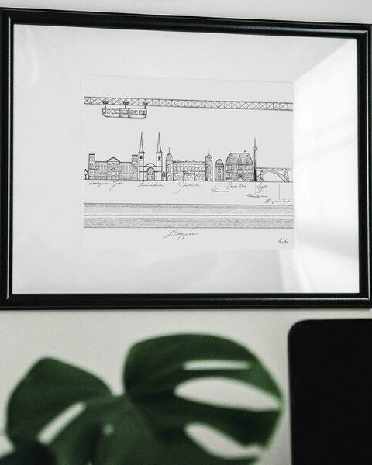Kunstdruck »Wuppertal Nostalgie« von LIGARTI – Ansicht 2
