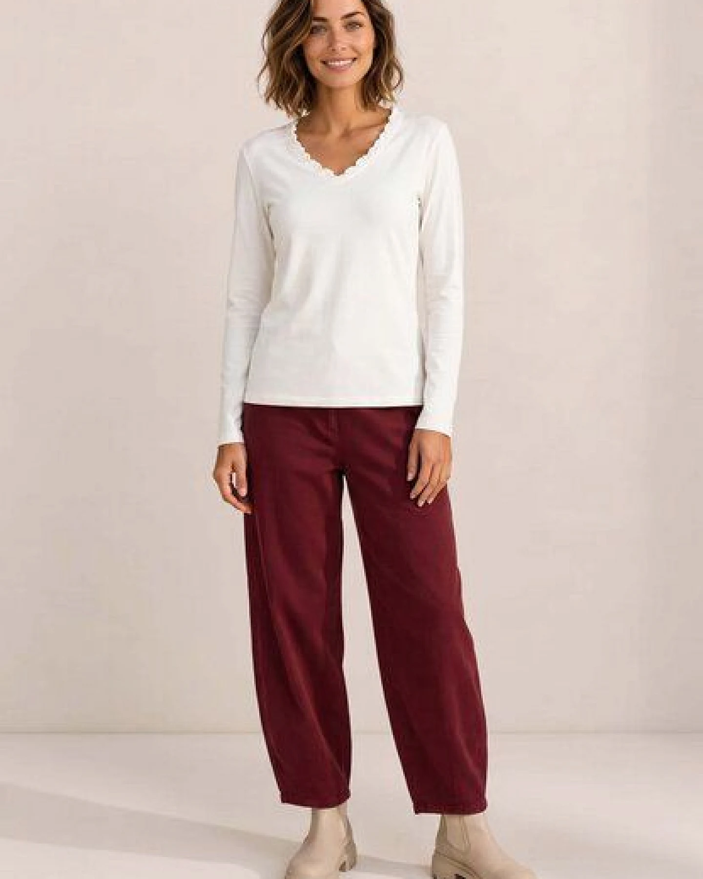 LANA Organic Bio Baumwollshirt, Modell Conny – Ansicht 2