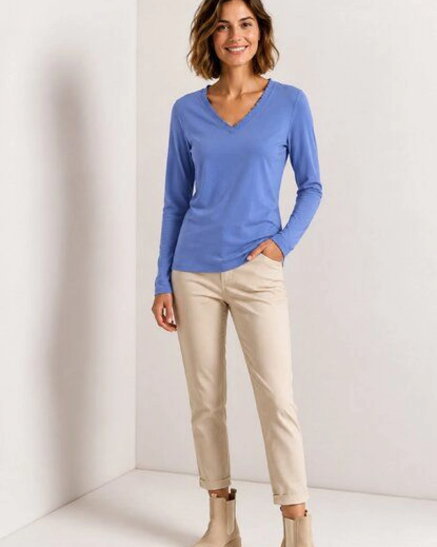 LANA Organic Bio Baumwollshirt, Modell Conny – Ansicht 2