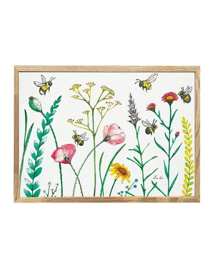 Kunstdruck »Bienen & Blumen« von LIGARTI