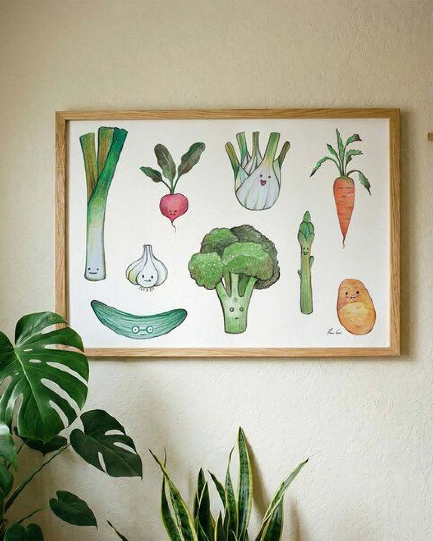 Kunstdruck »Gemüsebeet« von LIGARTI – Ansicht 2