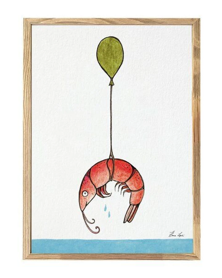 Kunstdruck »Shrimp Ausflug« von LIGARTI