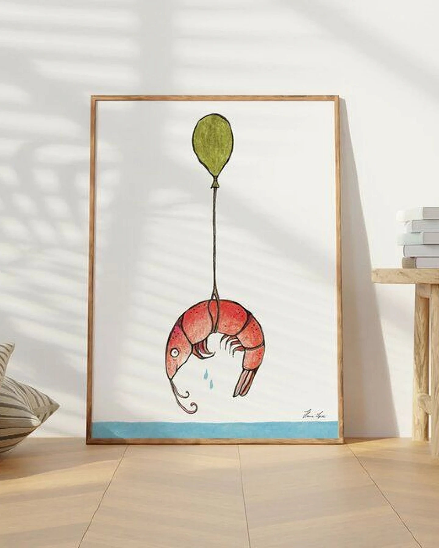 Kunstdruck »Shrimp Ausflug« von LIGARTI – Ansicht 2