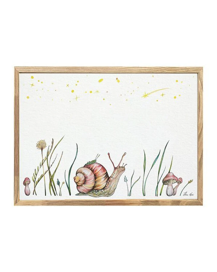 Kunstdruck »Sternengucker (Grashüpfer & Schnecke)« von LIGARTI