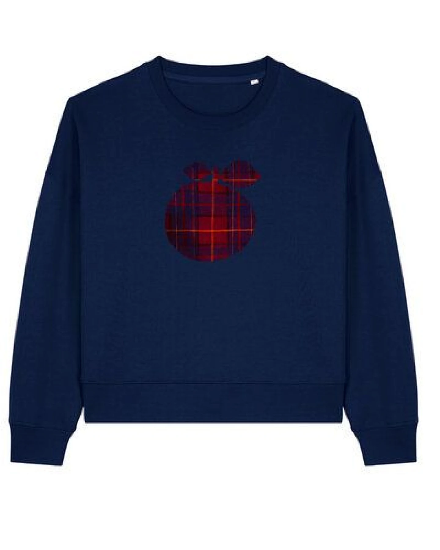 Kultgut Artdesign Boxy-Style Sweatpullover / Scottish Apple – Ansicht 2