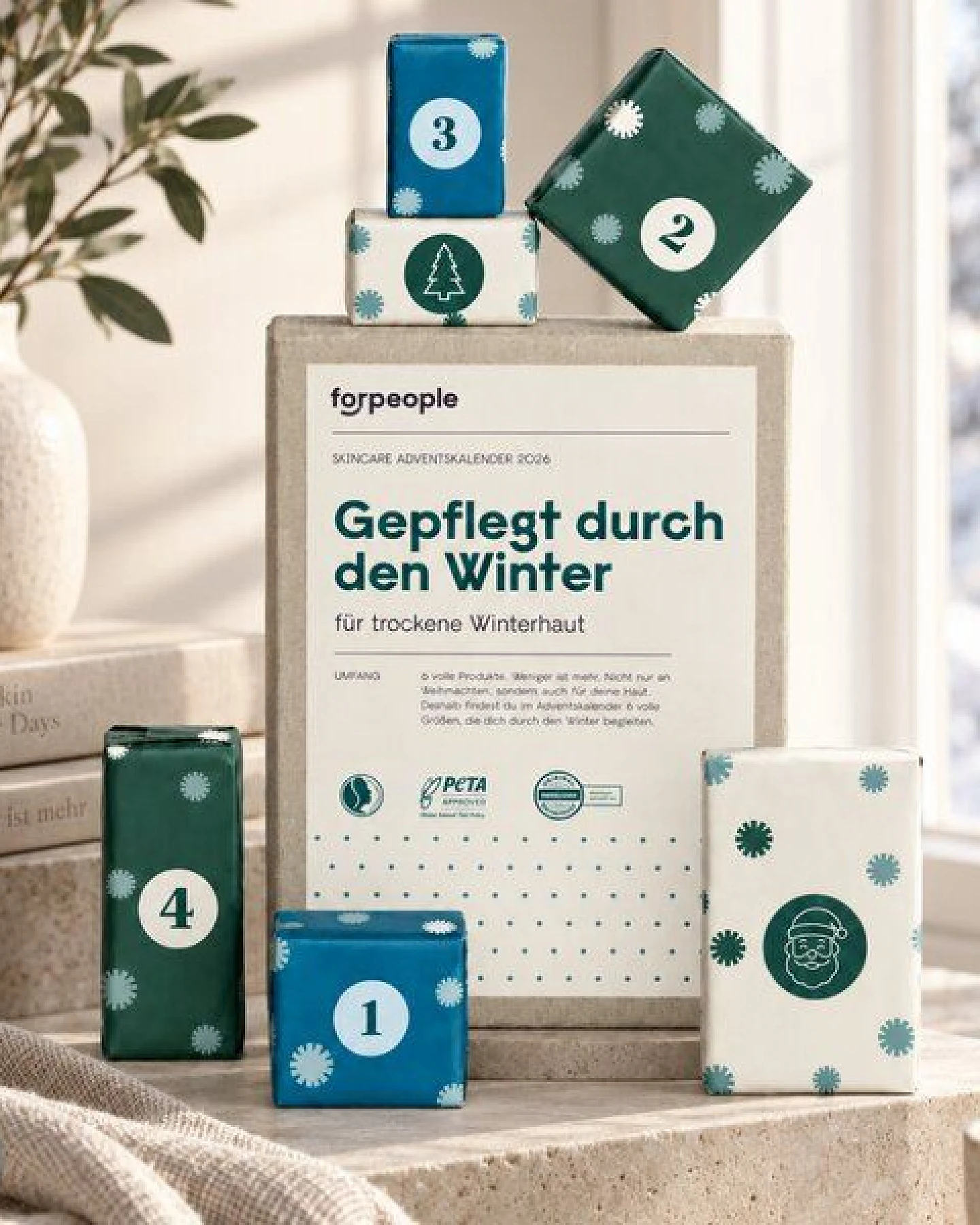 Skincare Adventskalender 2026 - 6 volle Größen statt 24 Kleinigkeiten - forpeople – Ansicht 3