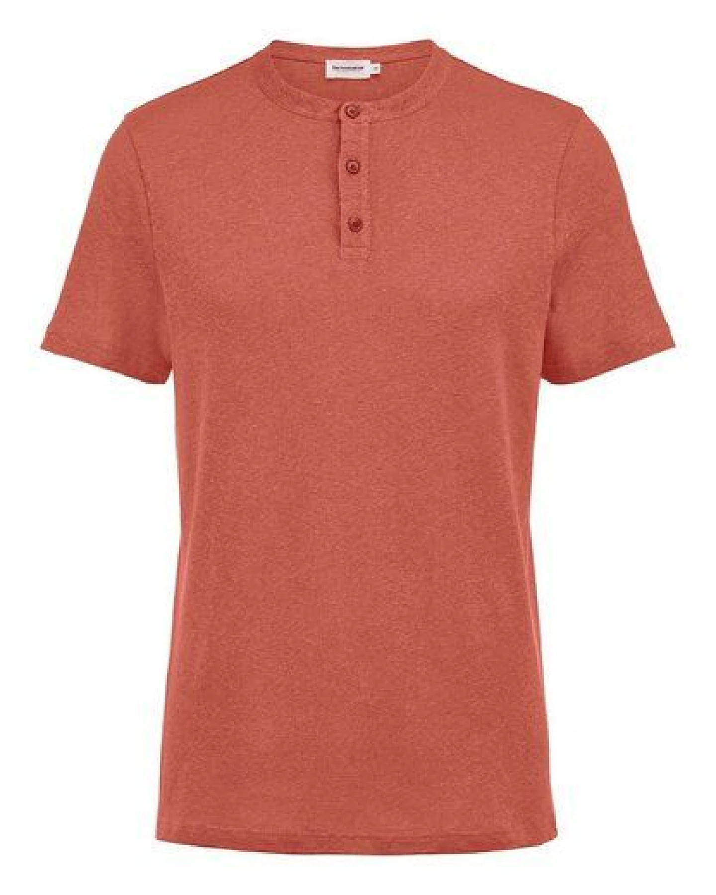 hessnatur Henley Shirt Regular aus Bio-Baumwolle und Leinen – Ansicht 3