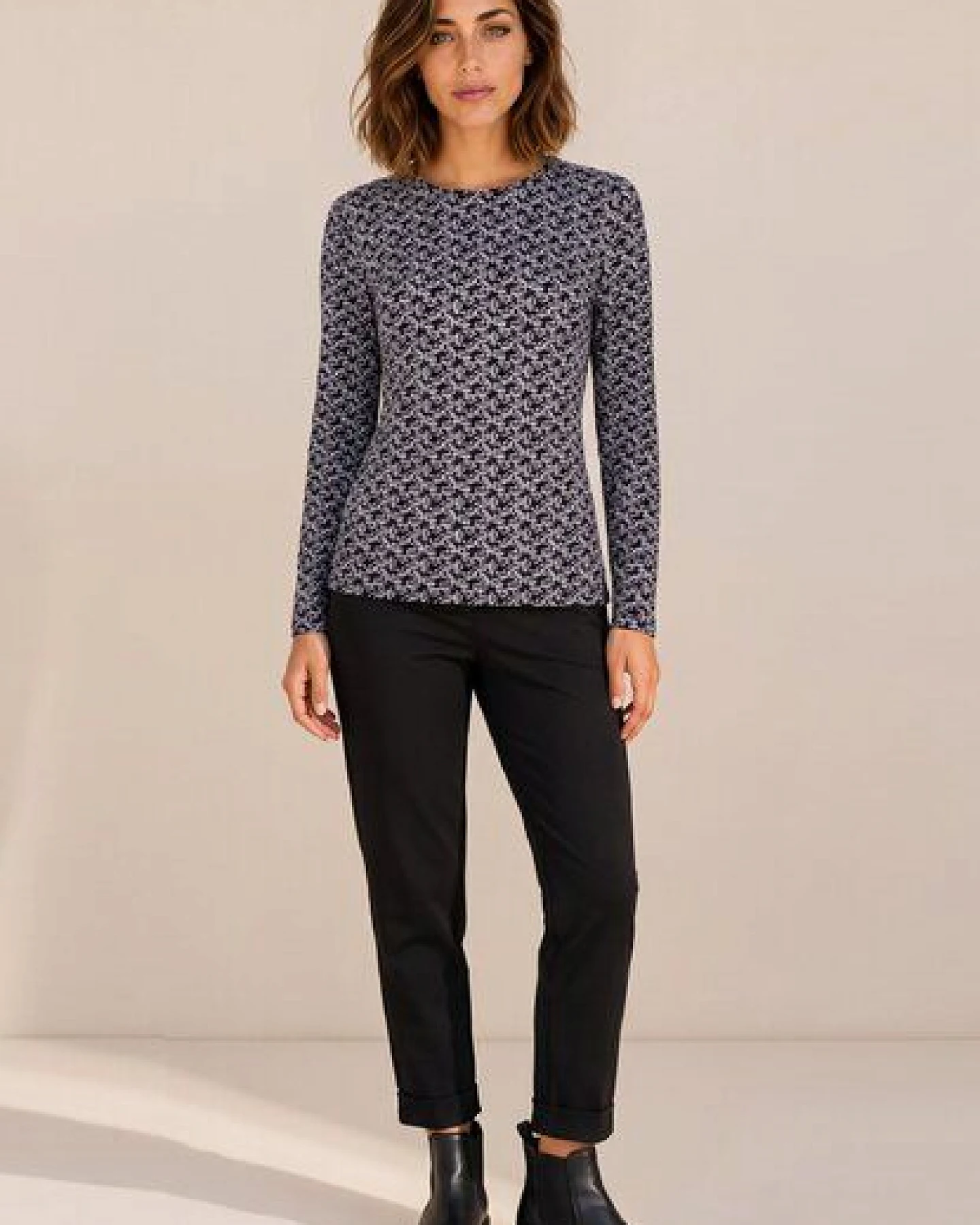 LANA Organic Bio Langarmshirt, Modell Nina – Ansicht 2