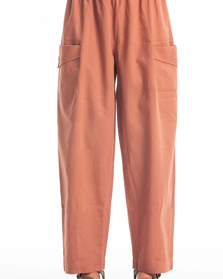 RAVENS VIEW IBIZA Damen vegan Hose Bosa Bronze Orange