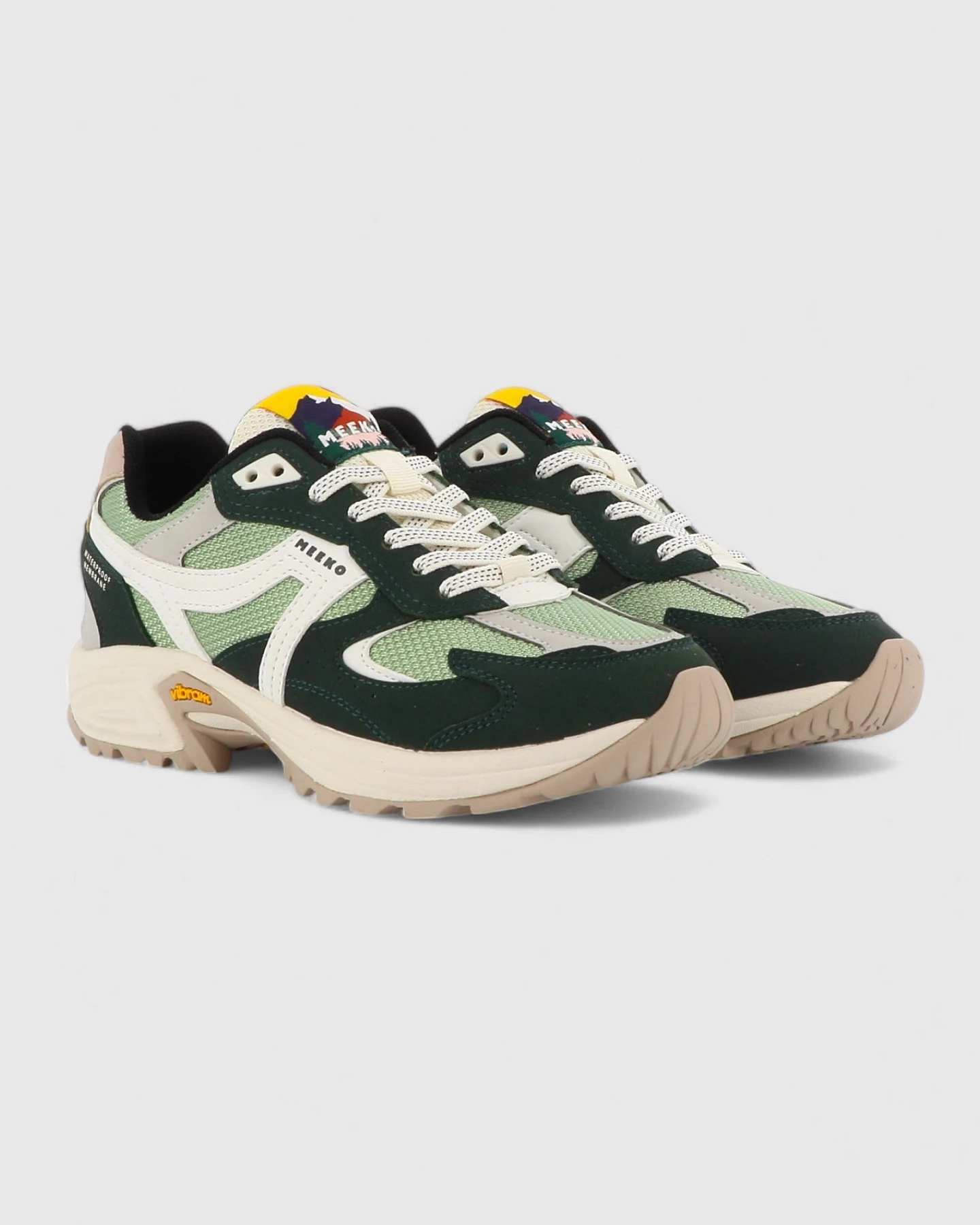 MEEKO Herren vegan Schuhe Capra Lychen Grün – Ansicht 2