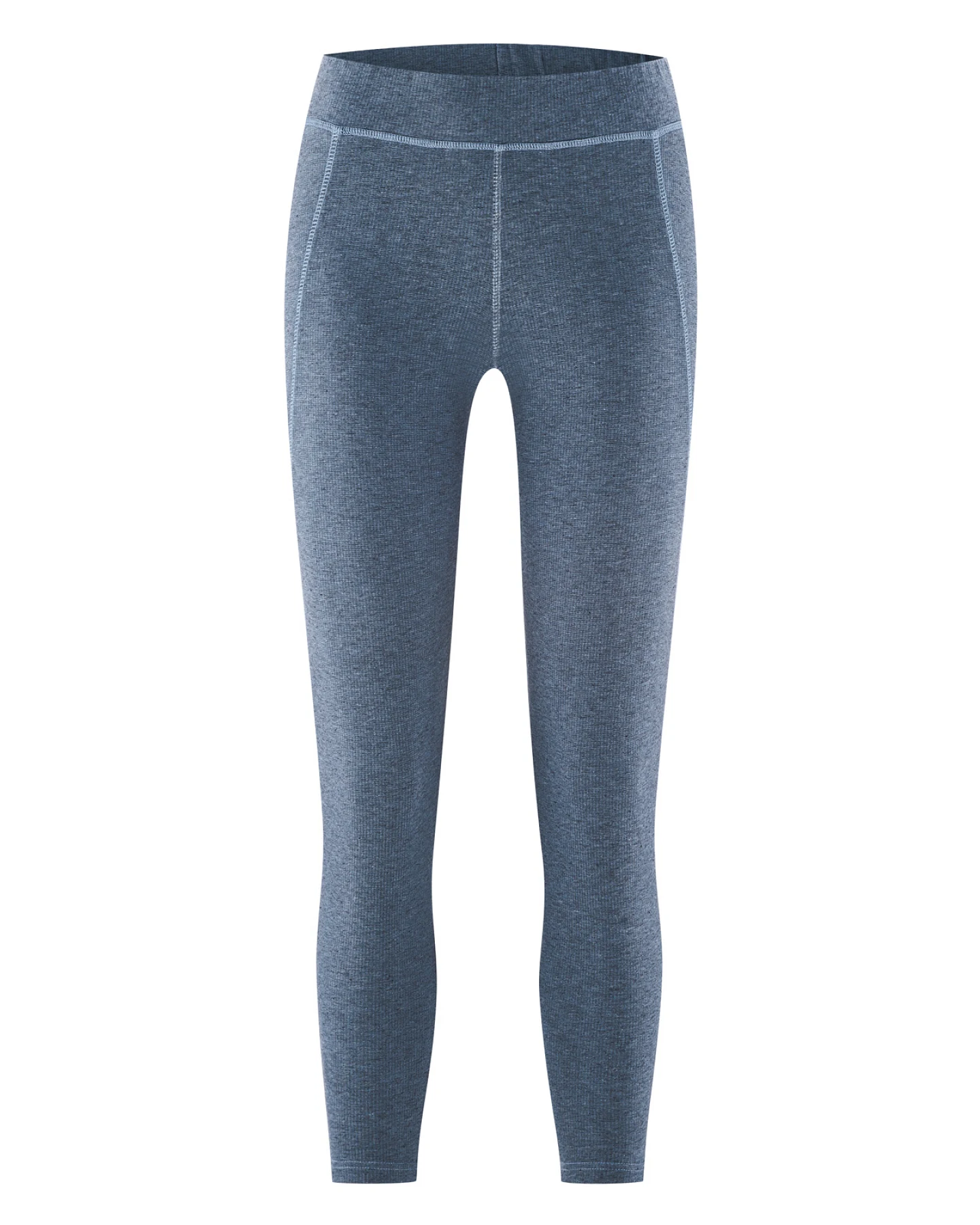 Hempage Damen vegan Yoga Leggings Melange Blueberry – Ansicht 2