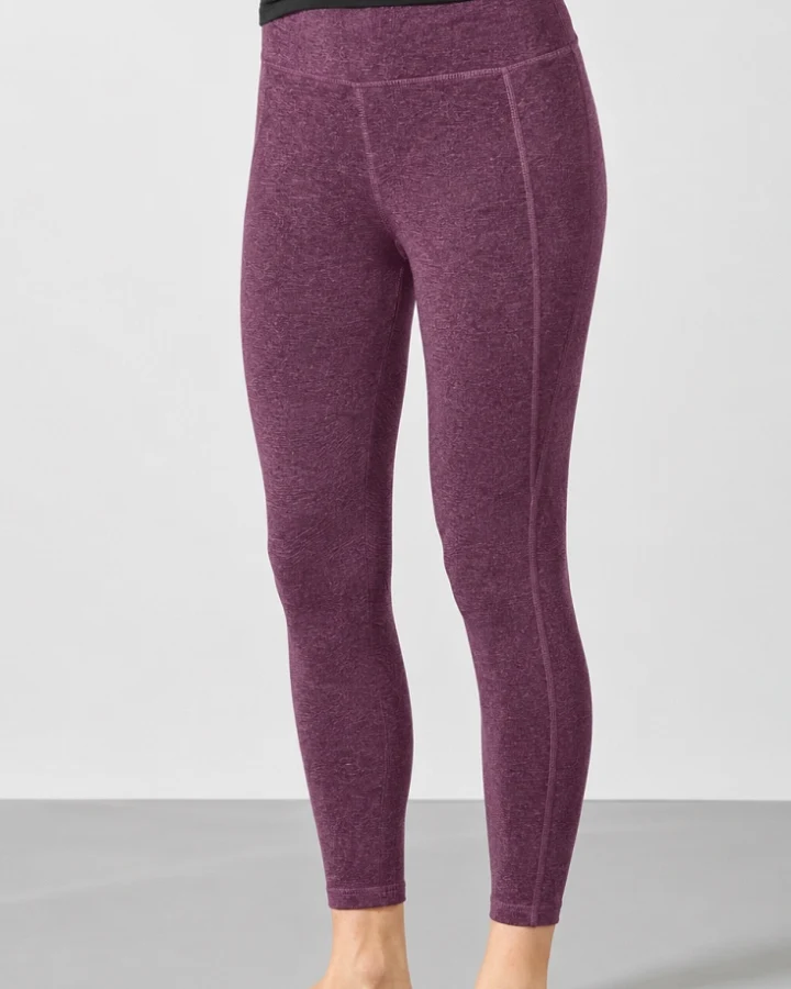 Hempage Damen vegan Yoga Leggings Meliert Lila