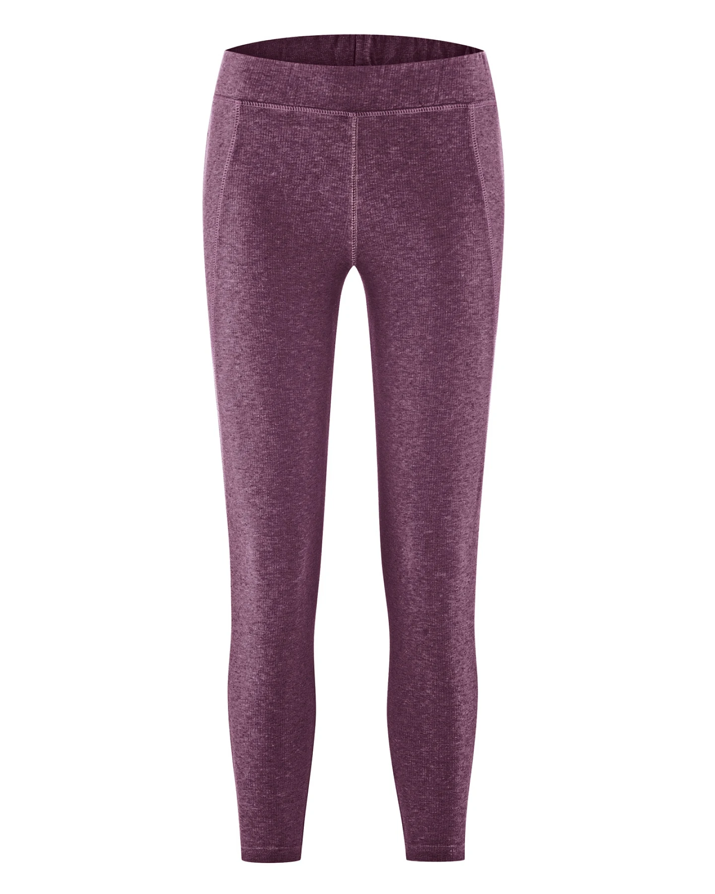 Hempage Damen vegan Yoga Leggings Meliert Lila – Ansicht 2