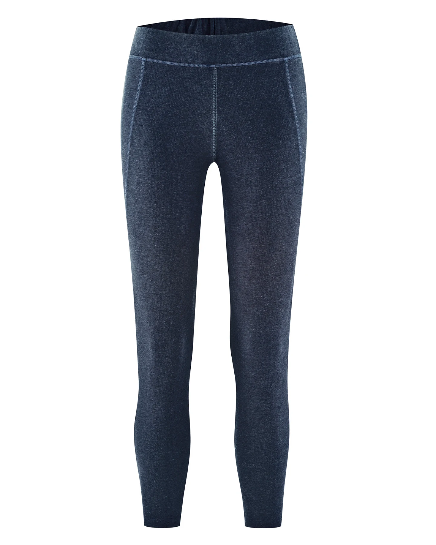 Hempage Damen vegan Yoga Leggings Melange Marineblau – Ansicht 2