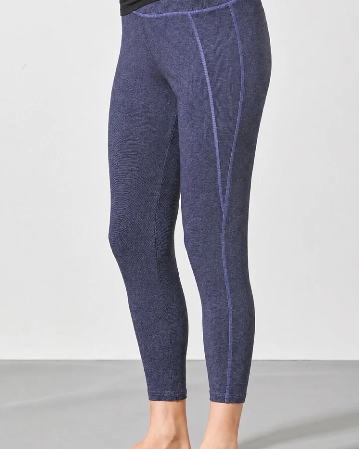 Hempage Damen vegan Yoga Leggings Melange Lavendel