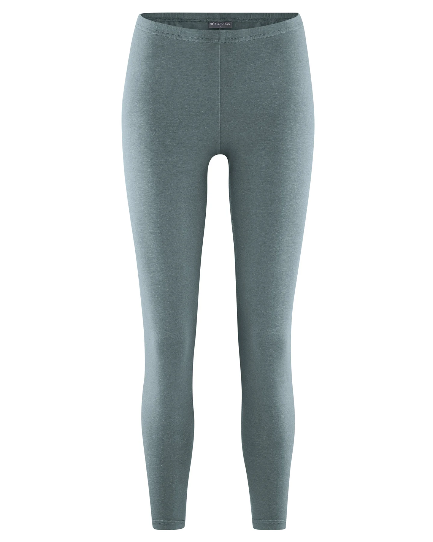 Hempage Damen vegan Lange Basic Leggings In Titan – Ansicht 2
