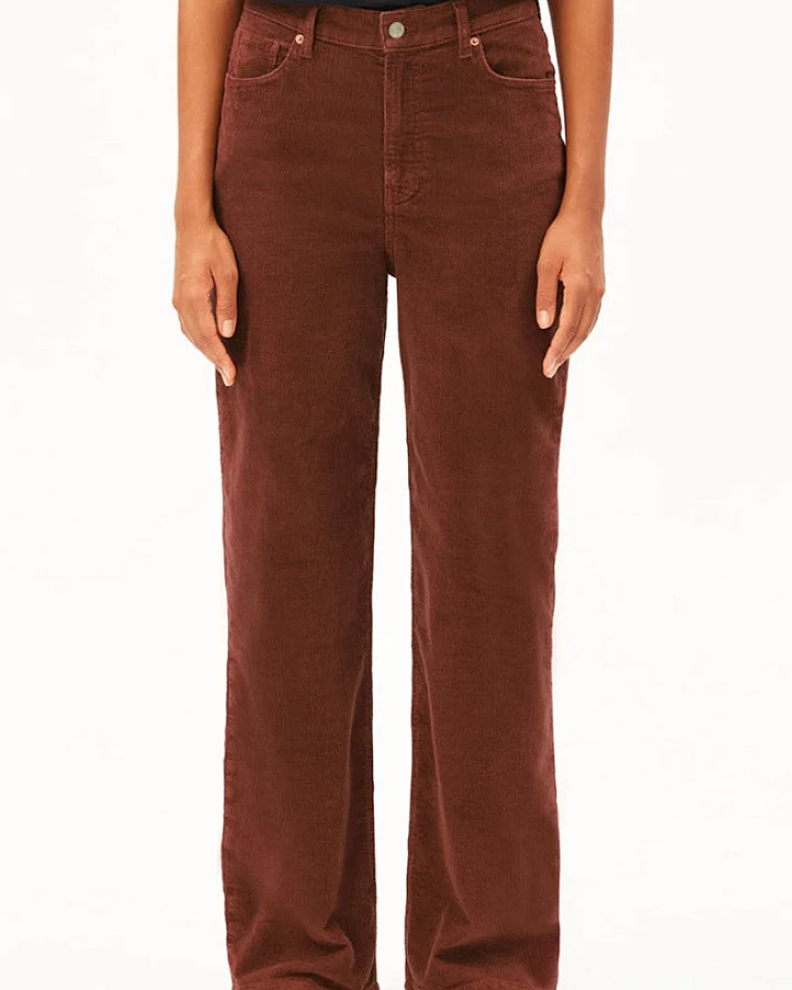 ARMEDANGELS Damen vegan Hose Enijaa Cord Rustwood