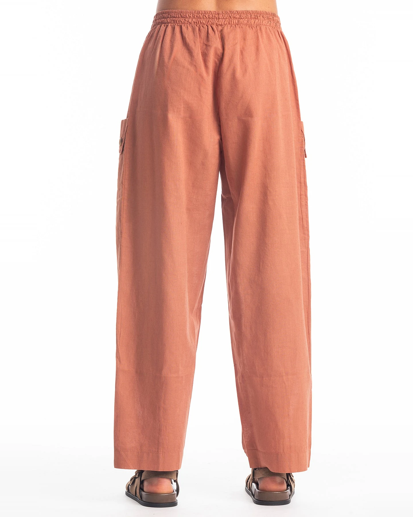 RAVENS VIEW IBIZA Damen vegan Hose Bosa Bronze Orange – Ansicht 2